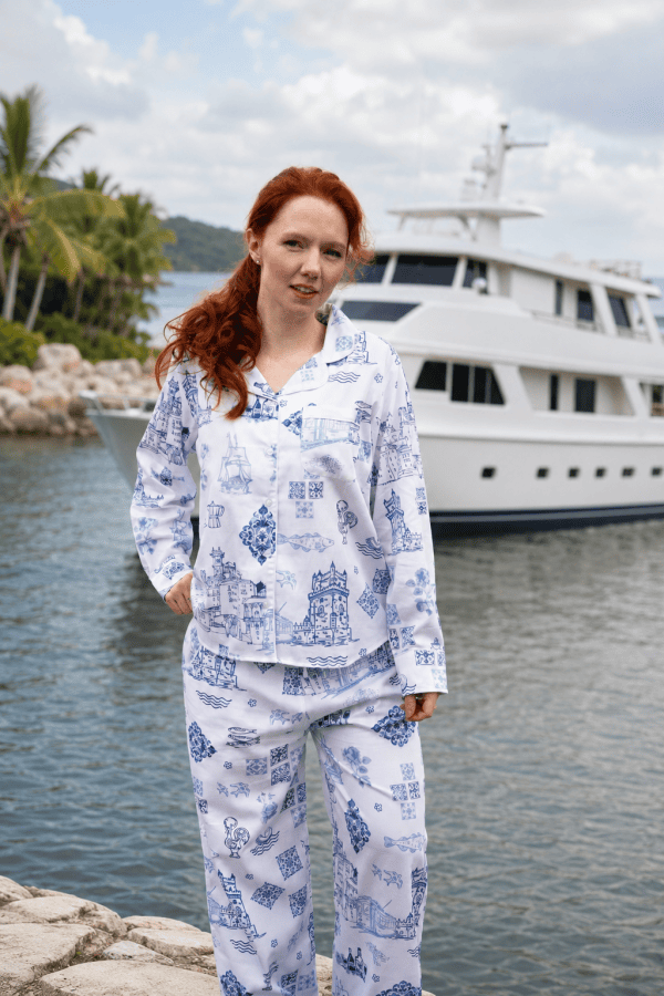 Organic Cotton Azulejo Pyjama Set